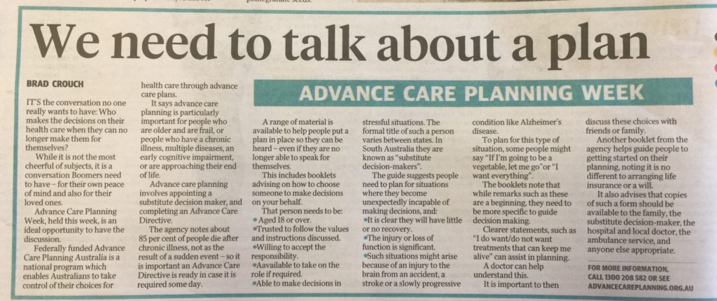 Advance Care Planning Week