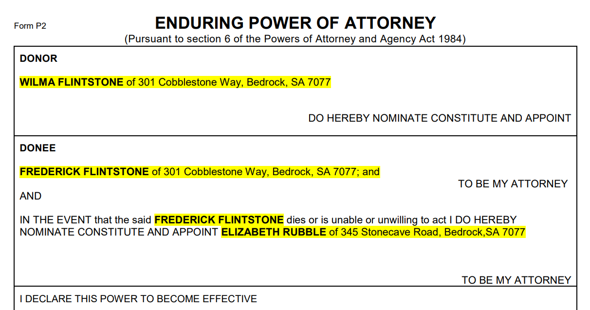 Enduring Power of Attorney Kruse Legal